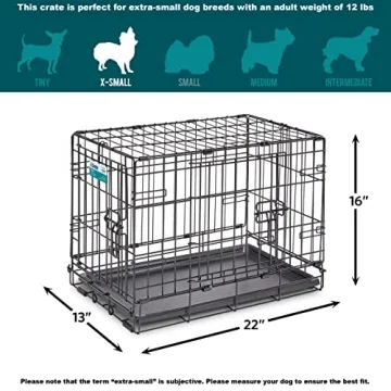 MidWest iCrate Dog Crate with Divider, Leak-Proof Pan