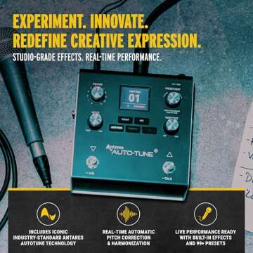 HeadRush VX5 Vocal Effects Pedal with Antares AutoTune for Vocalists with Real Time Pitch Correction...