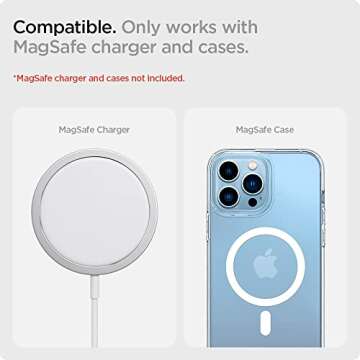 Spigen Mag Fit Phone Holder Car Mount Designed for Magsafe Compatible iPhone 16 Pro Max, 16 Pro, 16 Plus, 16 (Charger Not Included) (Requires USB-C Car Charger) - Black