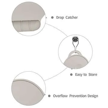 Silicone Baby Placemat - Food Grade Silicone Reusable Travel Placemat for Kids Tiny Diner Portable R...