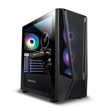 iBUYPOWER SlateMesh Gaming PC Computer Desktop SlateMeshA5N4601 (AMD Ryzen 5 7600, RTX 4060 8GB, 16G...