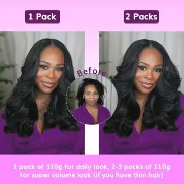 IDN BEAUTY Seamless Clip In Hair Extensions Human Hair, Body Wave 14 Inch 110g 7pcs Natural Black Real Virgin Human Hair Seamless Clip Ins For Black Women PU Weft Invisible Edge