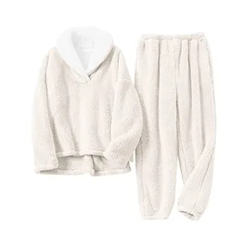 Gihuo Women's Fluffy Pajamas Set - Ultimate Winter Comfort & Style