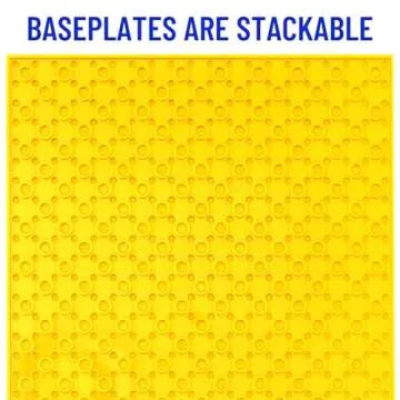 Strictly Briks Compatible with Lego 24 Pack Classic Stackable Baseplates 6x6, for Building Bricks, 20x20 Studs Plates Mats, Stackable for Top & Bottom Sides, 24 Multicolors