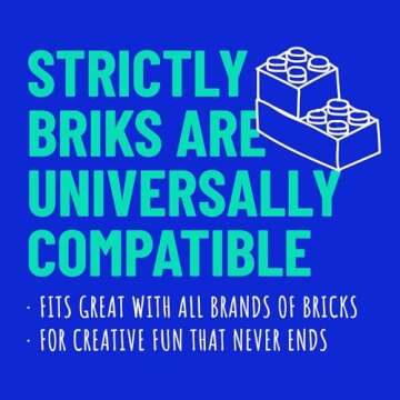Strictly Briks Compatible with Lego 24 Pack Classic Stackable Baseplates 6x6, for Building Bricks, 20x20 Studs Plates Mats, Stackable for Top & Bottom Sides, 24 Multicolors