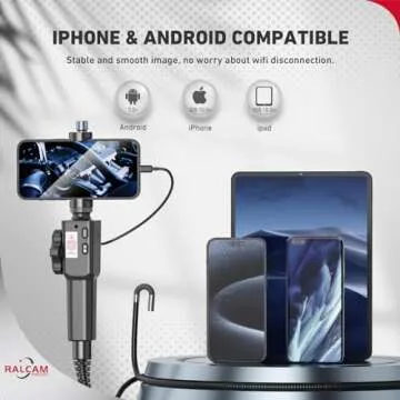 Articulating Borescope Camera for iPhone and Android