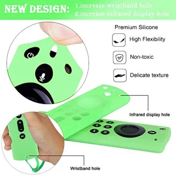 Glow in the Dark Cover for Fire Stick Remote - 2 Pack