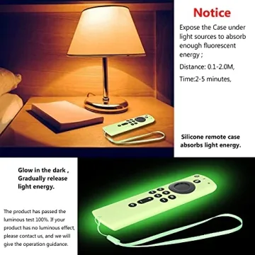 Glow in the Dark Cover for Fire Stick Remote - 2 Pack