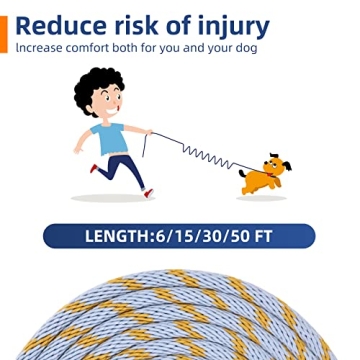 DogLemi Long Leash—15 ft Lightweight Dog Training Rope