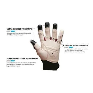 Bionic Women's ReliefGrip Gardening Premium Leather Gloves (Medium)
