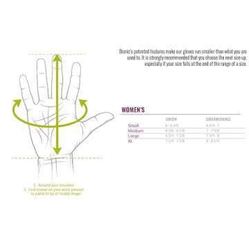 Bionic Women's ReliefGrip Gardening Premium Leather Gloves (Medium)