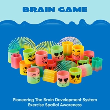 JOYIN Rainbow Party Favor - 30 Mini Plastic Springs