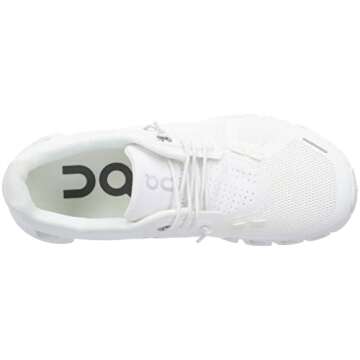 On Women's Cloud 5 Sneakers, All White, 8.5 Medium US