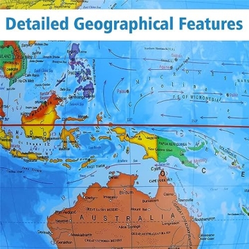 BSHAPPLUS 13 Inch Rotating Globe with Stainless Steel Stand