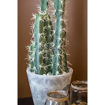 Nearly Natural Cactus Garden with Cement Planter - 27.5"