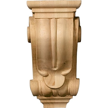 Ekena Millwork Small Red Oak Wood Corbels for Decor