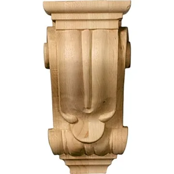 Ekena Millwork Small Red Oak Wood Corbels for Decor