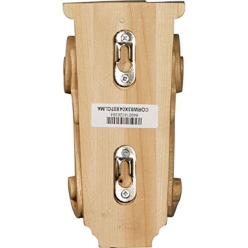 Ekena Millwork Small Red Oak Wood Corbels for Decor