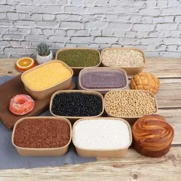 JAYEEY 22OZ Kraft Paper Bowls - 50 Pack for Parties