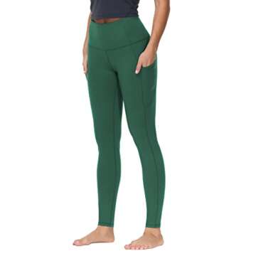 THE GYM PEOPLE Thick High Waist Yoga Pants with Pockets, Tummy Control Workout Running Yoga Leggings...