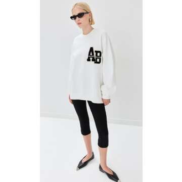 ANINE BING Women's Miles Sweatshirt for Stylish Comfort
