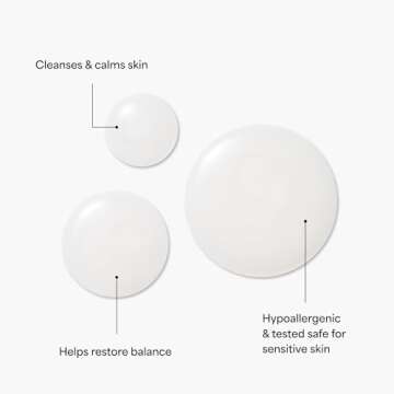 TULA Skin Care Super Calm Gentle Milk Cleanser - Nourishing and Calming for Sensitive Skin with Colloidal Oatmeal, Cucumber & Ginger, 5 fl. oz.