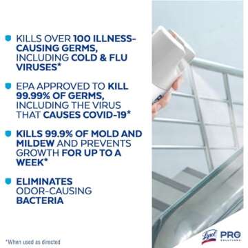 Lysol Disinfectant Spray, Sanitizing and Antibacterial Spray, For Disinfecting and Deodorizing, Spring Waterfall, 19 fl oz