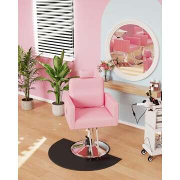 Baasha Reclining Salon Chair - All Purpose Styling Chair