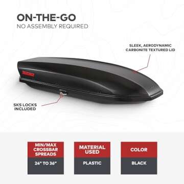 Yakima SkyBox 16 Carbonite Cargo Box for Vehicles