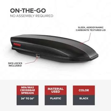 Yakima SkyBox 16 Carbonite Cargo Box for Vehicles