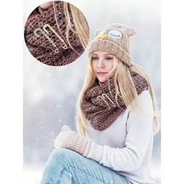 Women Brooch Pins Sweater Shawl Clips Faux Crystal Pearl Brooches Safety Pins Dress Shirt Clips for Women Gold Silver (4 Pieces)