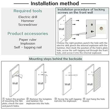 Creation Core Wooden Pegboard with 2 Floating Shelves & 6 Pegs Hooks Wall Storage Organizer System for Office Home Kitchen Decor 15.7x15.7, Natural