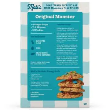 Meli’s Gluten-Free Monster Cookie Mix - Certified Gluten-Free, Easy to Bake, 3-Pack 16 oz