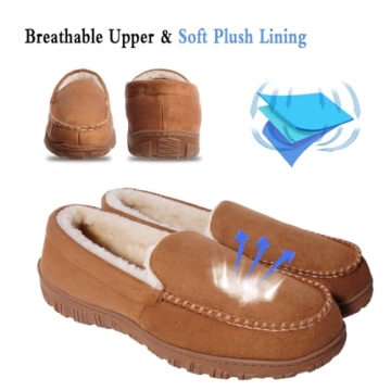 Comfortable Men’s Slippers with Memory Foam Support