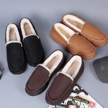 Comfortable Men’s Slippers with Memory Foam Support