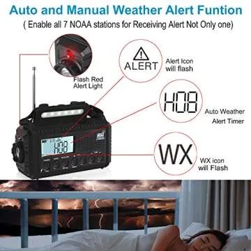 Auto NOAA Digital 5000 Weather Radio with SOS Alarm