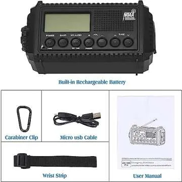 Auto NOAA Digital 5000 Weather Radio with SOS Alarm