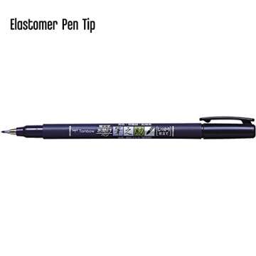 Tombow 82038 Fudenosuke Brush Pen, Soft and Hard Tip Fudenosuke Brush Pen for Calligraphy and Art Drawings