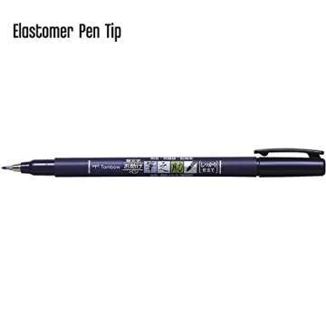 Tombow 82038 Fudenosuke Brush Pen, Soft and Hard Tip Fudenosuke Brush Pen for Calligraphy and Art Drawings
