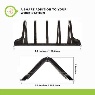 Prosumer's Choice Multi-Device Smartphones and Tablets Charging Station and Device - Laptop Organizer Tablet Storage - Lightweight and Portable -Charge Up to 4-Devices, Black