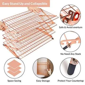 Geesta Adjustable Collapsible Cooling Rack for Baking