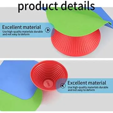 3 Pcs Rubber Jar Opener Gripper Pads, Multi Purpose Jar Bottle Can Lids Gripper Openers Reusable, for Seniors Weak Hands, Most Bottles, Used as Kitchen Coasters