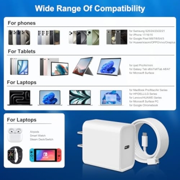 Fast Charging Kit for iPhone 17 16 15 with 10FT Cables