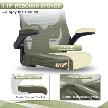 CYKOV High-Back Ergonomic Office Chair - Adjustable Comfort