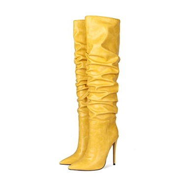 UP2STEP Women's Slouchy High Heel Boots - Elegant & Comfortable