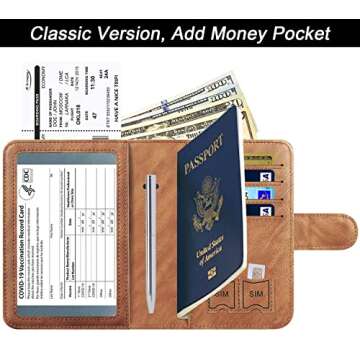 Passport Holder Cover Wallet Travel Essentials Leather Rfid Blocking Case Vacation Luggage Must Have...