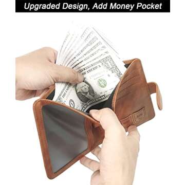 Passport Holder Cover Wallet Travel Essentials Leather Rfid Blocking Case Vacation Luggage Must Haves Travel Accessories for Men Women (2#Brown)