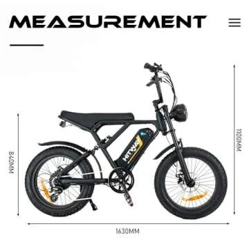 HITWAY E Bike for Adults — 48V 15AH 20 Inch Fat Tire