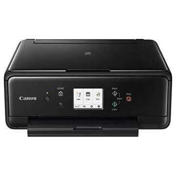 Canon PIXMA TS6220 Wireless All In One Photo Printer with Copier, Scanner and Mobile Printing, Black...