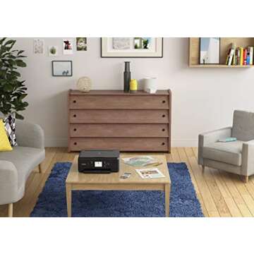 Canon PIXMA TS6220 Wireless All In One Photo Printer with Copier, Scanner and Mobile Printing, Black, Works with Alexa